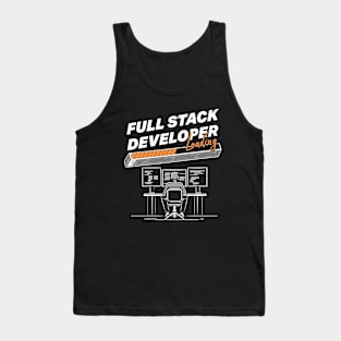 Full Stack Developer Loading Hacker Themed Tank Top